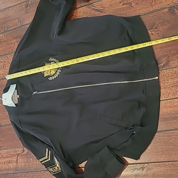 Torrid Black Bomber Military Jacket Size 4 (4X) - Picture 9 of 11
